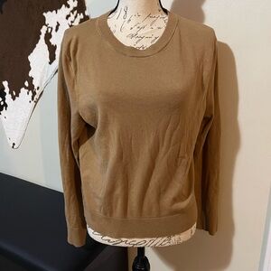 H&M Women's Tan Crew Neck Sweater